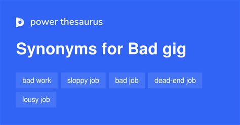 GIG Synonyms: 79 Similar Words 